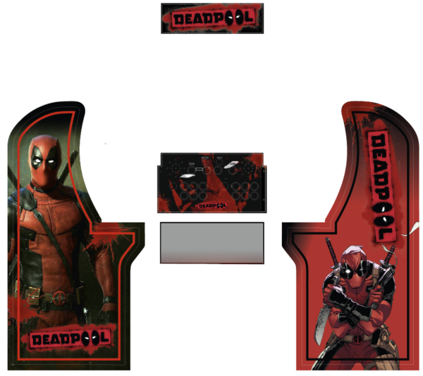 Arcade1up Deadpooll 4 pieces