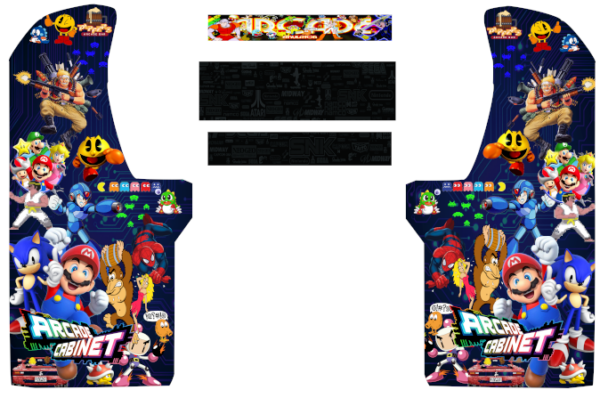 Arcade1up Mixed Retro 4 pieces set