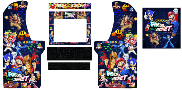 Arcade1up Mixed Retro full complete set