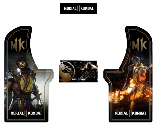 Arcade1up Mortal Kombat 11 4 pieces