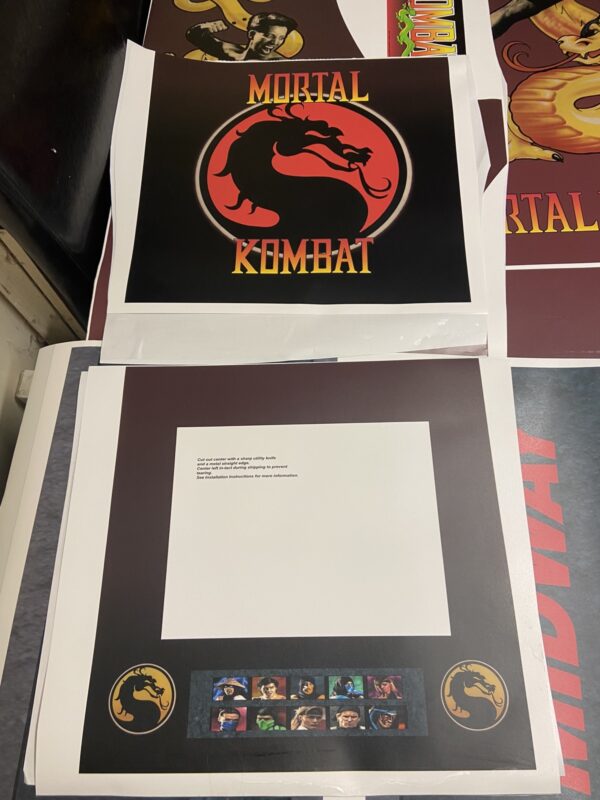 Arcade1up Mortal Kombat dragon actual bezel