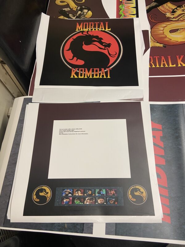 Arcade1up Mortal Kombat dragon actual kickplate