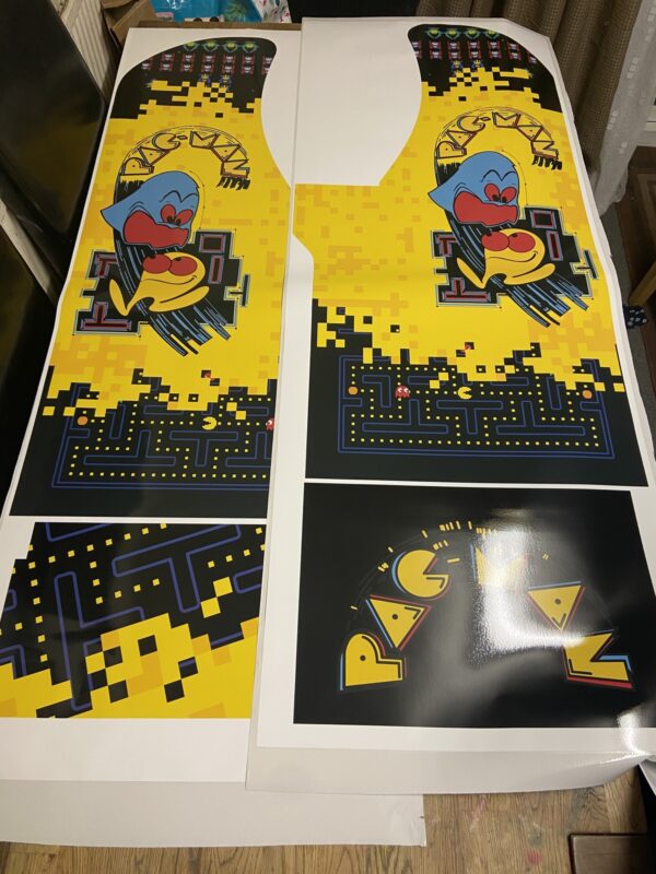 Arcade1up Pacman Pixel bash actual full complete set