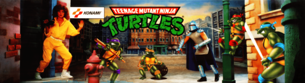 Arcade1up Teenage Mutan Ninja Turtles TMNT marquee