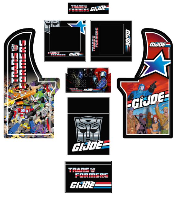 Arcade1up Transformers and GI Joe 3