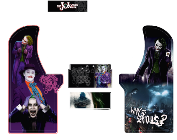 Arcade1up purple Joker 5 pieces (2)