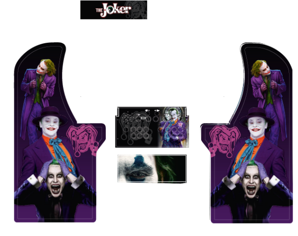 Arcade1up purple Joker 5 pieces