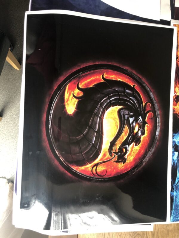 Mortsal Kombat Scorpio and Subzero Atgames Legends Ultimate ALU Kickplate pic