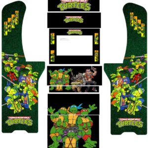 Teenage Mutan Nina Tutles Atgames Legends Ultimate TMNT ALU Green dots Full Arcade 8 pieces