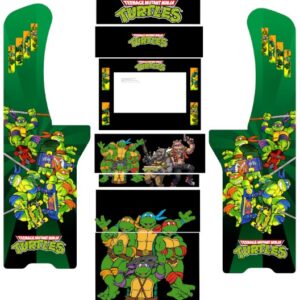 Teenage mutan Ninja Tutrtles TMNT Atgames Legends Ultimate ALU Green starburst 8 pieces