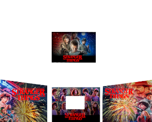 Stranger Things arcade1up full complete Translite